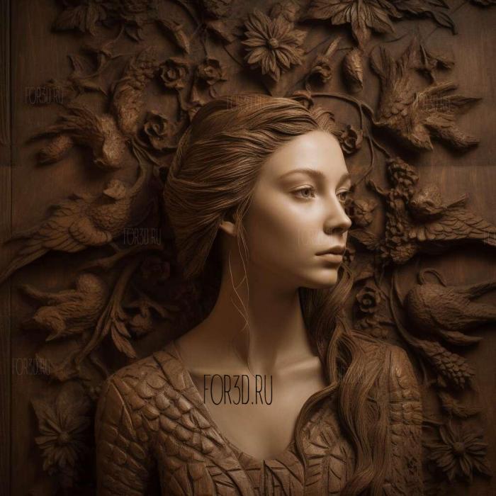 Margaery Tyrell 1 3d stl модель для ЧПУ